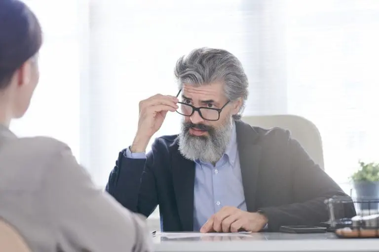Curious HR Manager Asking Questions