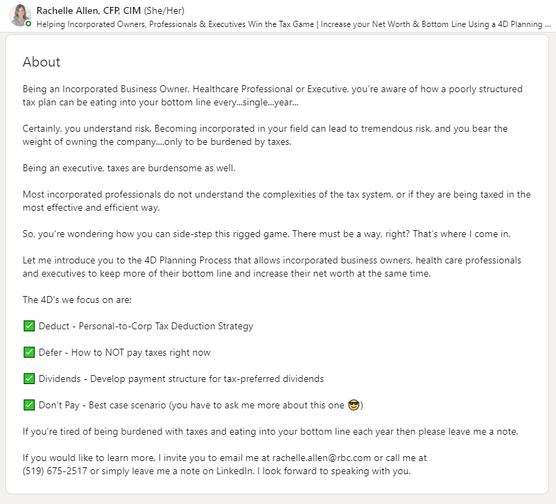 Financial Advisor Full summary