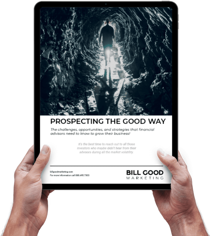 Prospecting the good way article displayed on a tablet