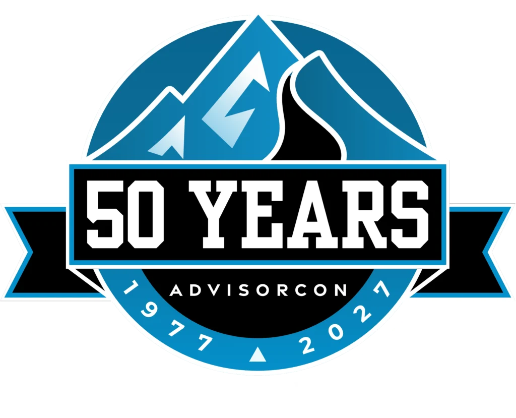 AdvisorCon 50 Year Anniversary Logo Location